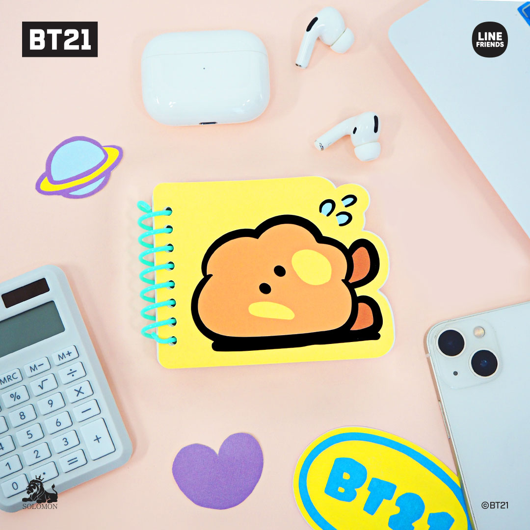 ソロモン商事 BT21 minini メモノート (本文60枚)_FNB_M MEMO NOTE リングノート メモ帳 :bt21-fnb-m:ソロモン  - 通販 - Yahoo!ショッピング