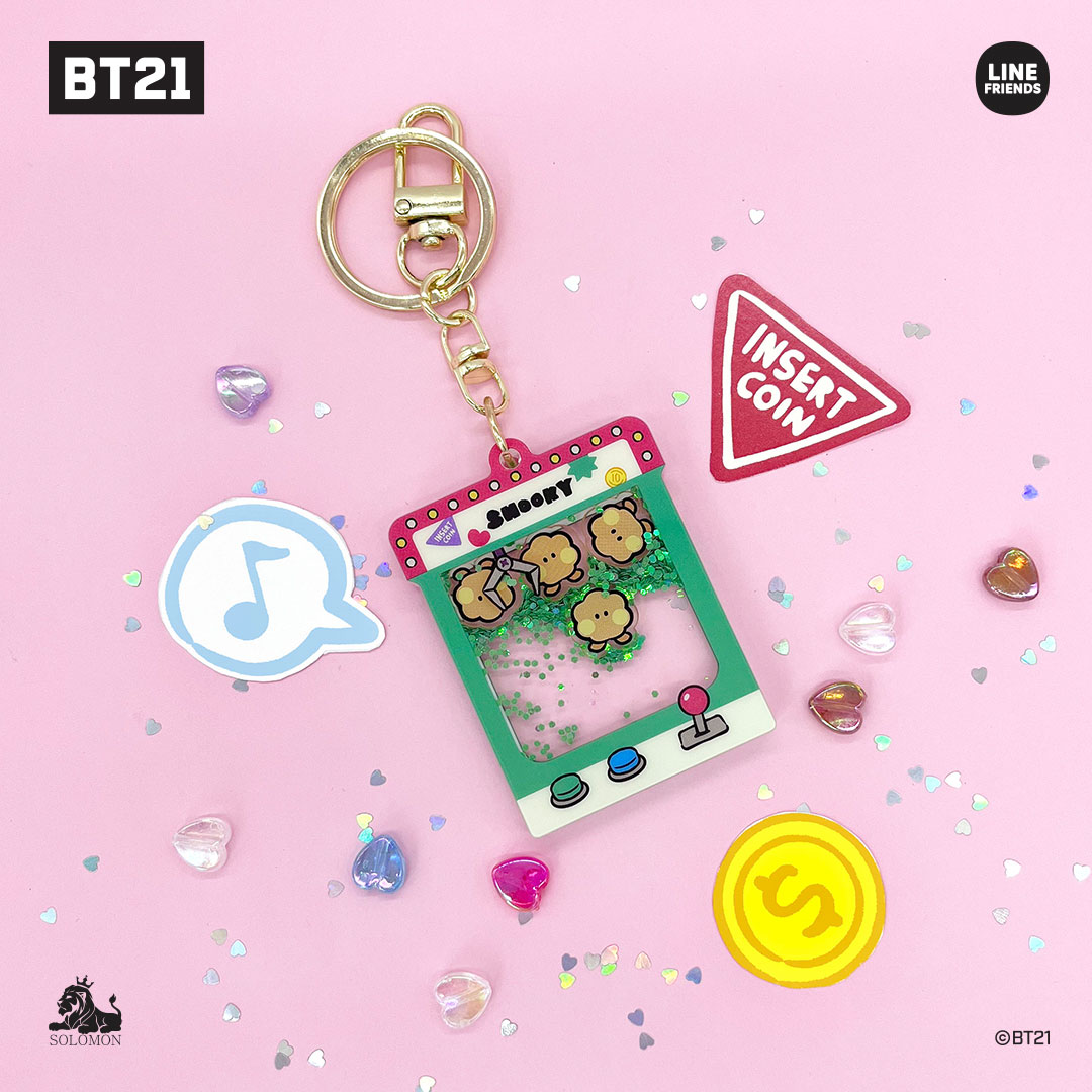 【：30%OFFセール ：】 ソロモン商事 BT21 minini グリッターキーホルダー_AHK_M GLITTER KEYHOLDER｜solomon｜06