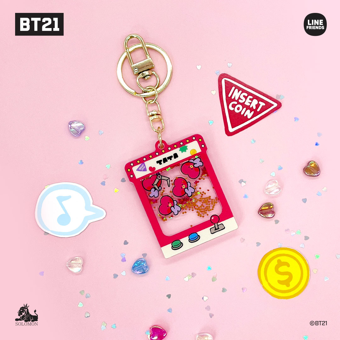 【：30%OFFセール ：】 ソロモン商事 BT21 minini グリッターキーホルダー_AHK_M GLITTER KEYHOLDER｜solomon｜02