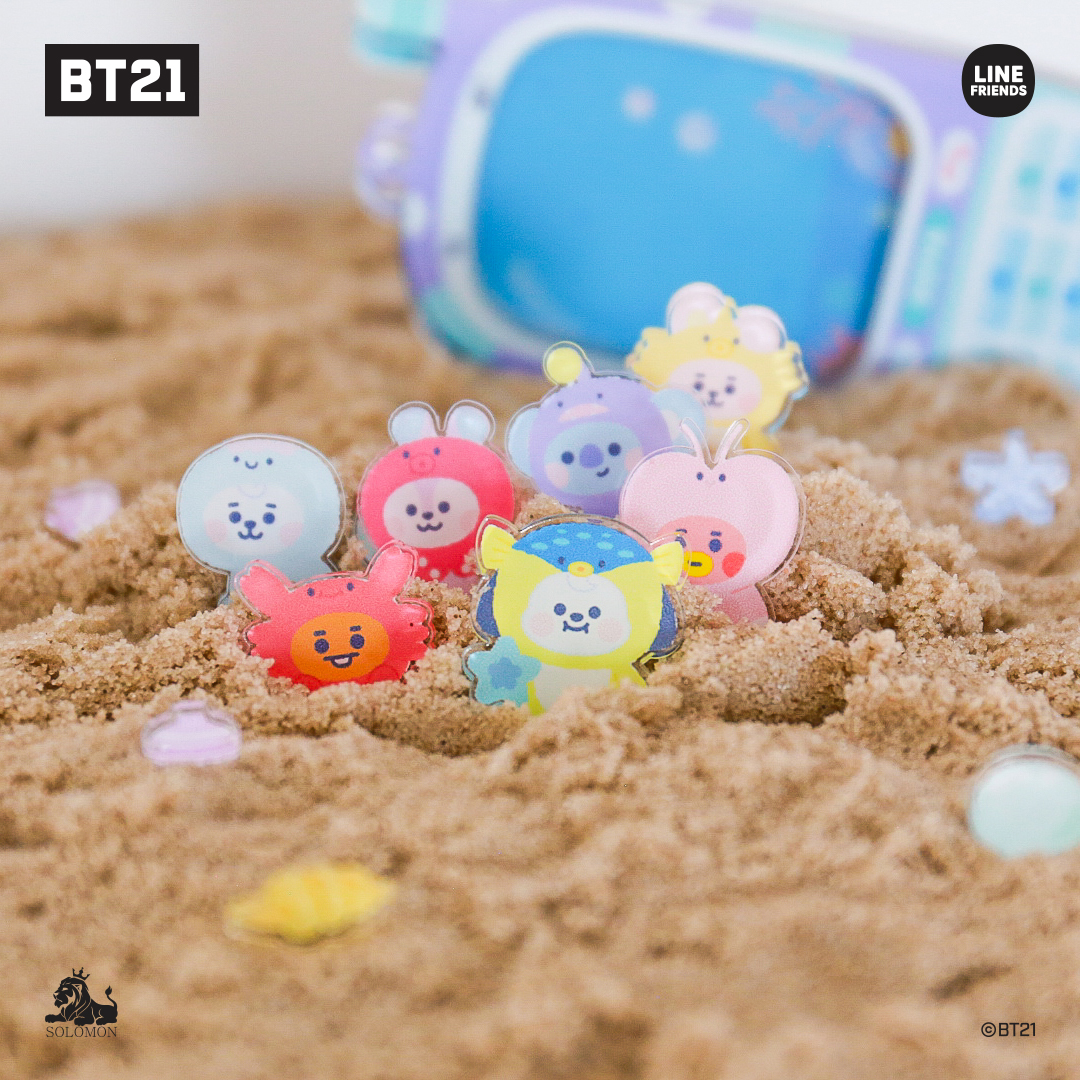 ソロモン商事【BT21 シャカシャカガラケーキーリング】GARAKE