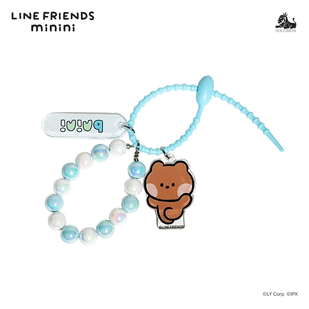 ソロモン商事 LINE FRIENDS minini アクリルキーリング ACRYLIC
