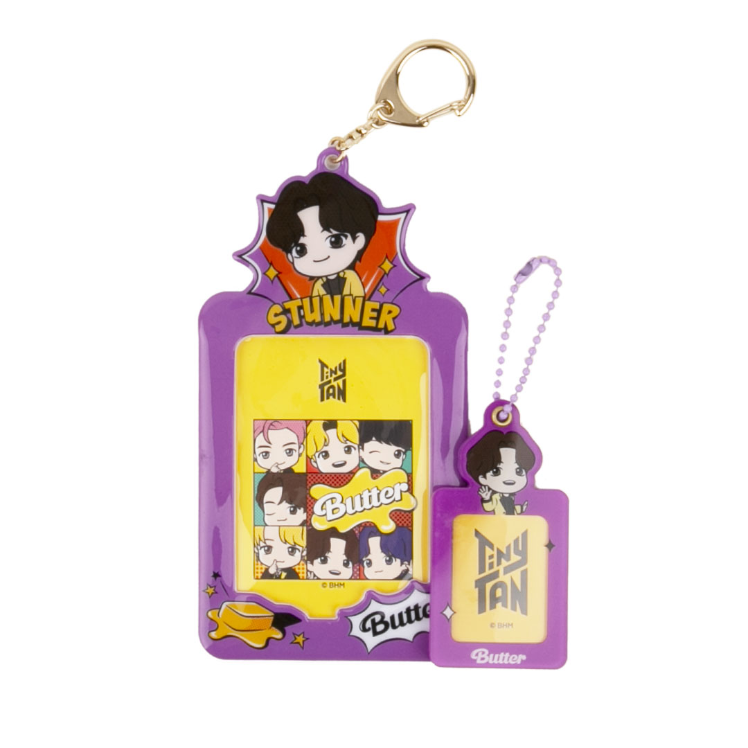 【：期間限定 70%OFFセール：】ソロモン商事 TinyTAN Butter フォトカードキーホルダー PHOTOCARD KEY HOLDER  Butter ver. 03/09