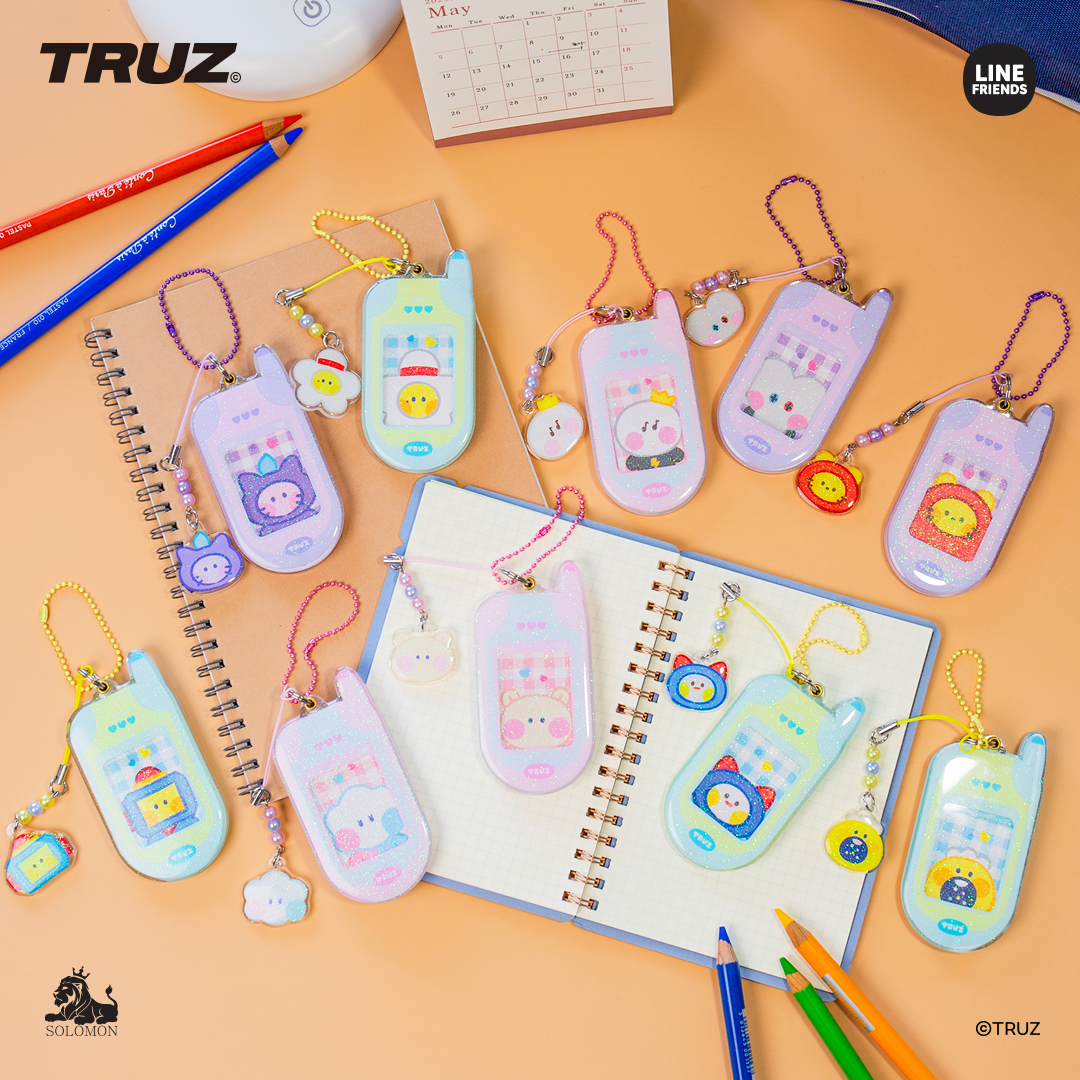 ソロモン商事【TRUZ minini ガラケー風キーリング】RETRO PHONE