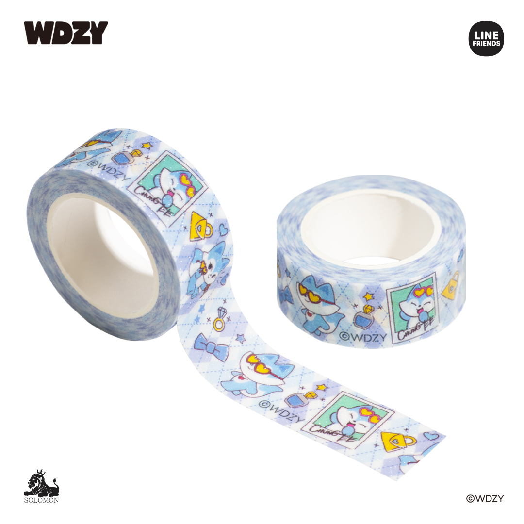 【：50%OFF！クリアランスセール ：】ソロモン商事 2023年 WDZY マスキングテープ MAKE UP MASKING TAPE テープ マステ 文房具 キャラクター かわいい プリント｜solomon｜05