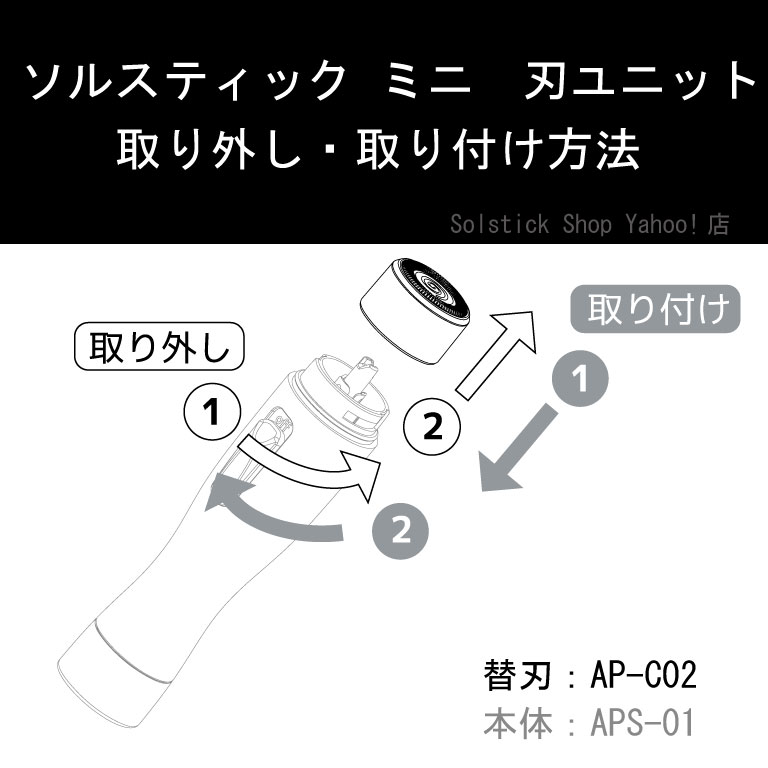 刃ユニット取り外し・取り付け方法