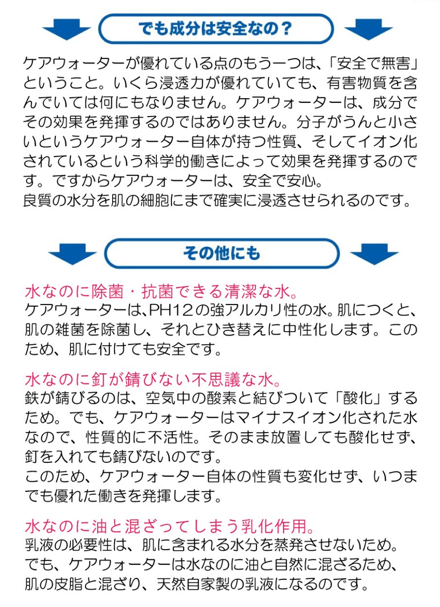 ケアウォーターって何？