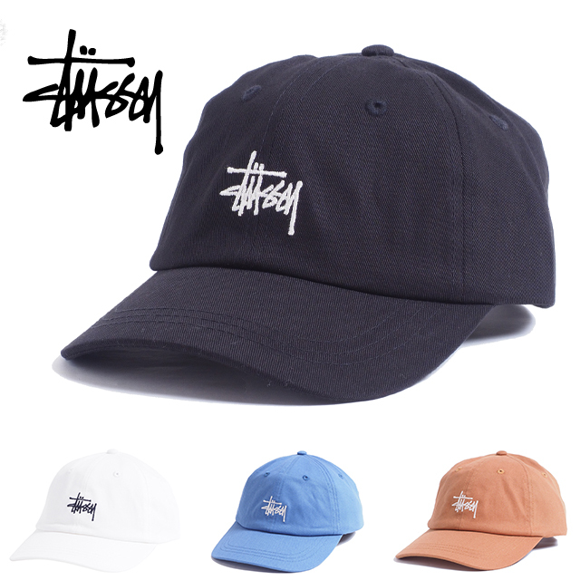 STUSSY ステューシー キャップ 帽子 メンズ レディース ブラック