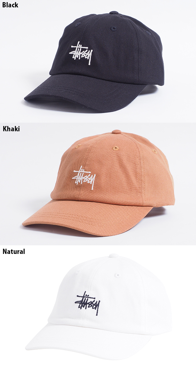 STUSSY ステューシー キャップ 帽子 メンズ レディース ブラック