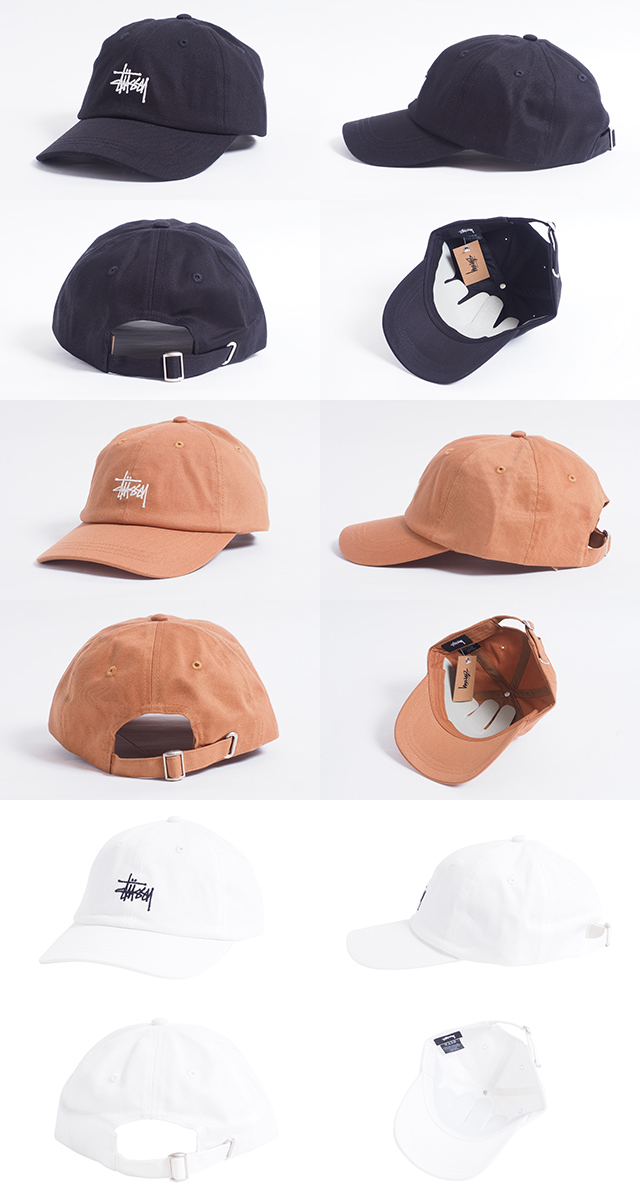 STUSSY ステューシー キャップ 帽子 メンズ レディース ブラック