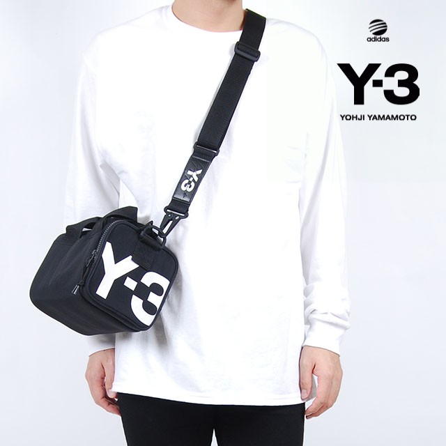 Y-3(adidas×Yohji Yamamoto) Y3 MINI BAG BLACK ワイスリー アディダス ヨージヤマモト ロゴ ミニ バッグ  ブラック 黒 メンズ 男性 小物 バック 鞄 アクセサリ