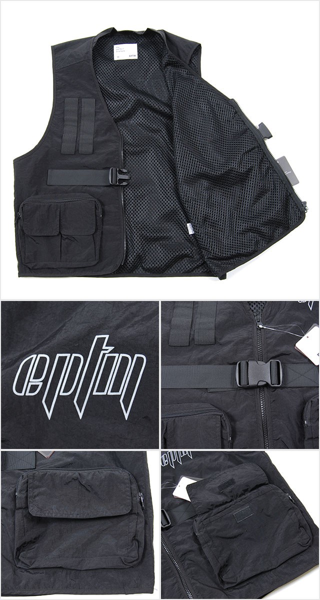 EPTM エピトミ TACTICAL VEST BLACK タクティカル ベスト リフレクター