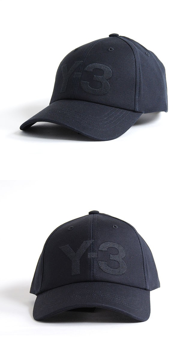 Y3 キャップ Y-3(adidas×Yohji Yamamoto) LOGO CAP ワイスリー アディダス ヨージヤマモト ロゴ 刺繍 ブラック  黒 メンズ 男性 小物 帽子 アクセサリー ストリ