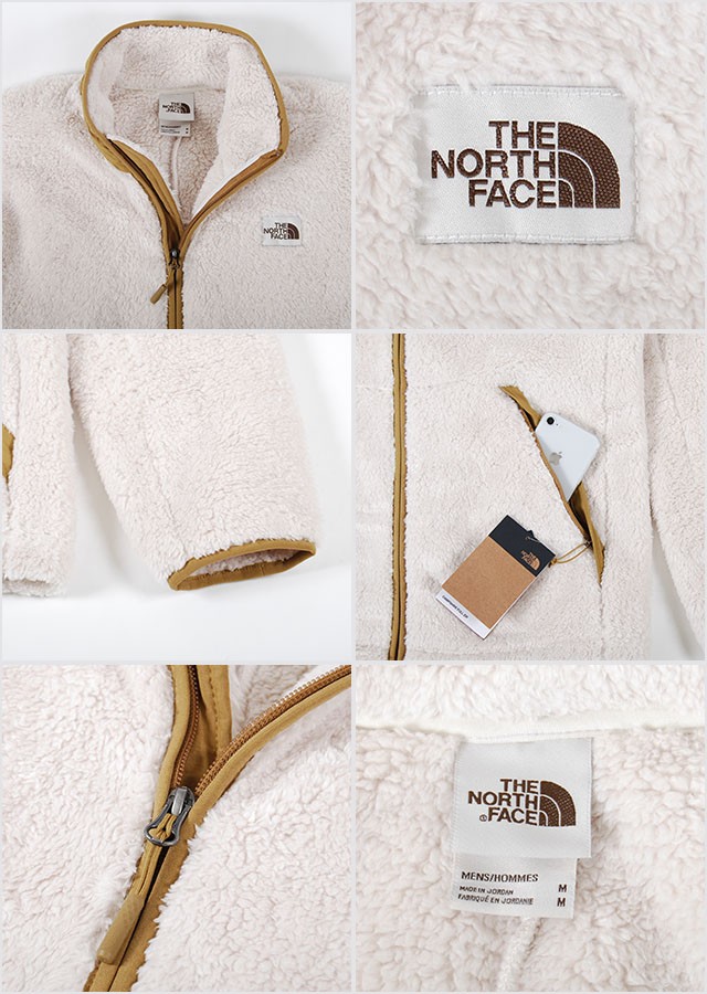 USモデル ノースフェイス ボアジャケット フリース メンズ レディース S M L XL LLサイズ ホワイト 白 ブラック 黒 THE NORTH FACE CAMPSHIRE FULL ZIP JACKET V