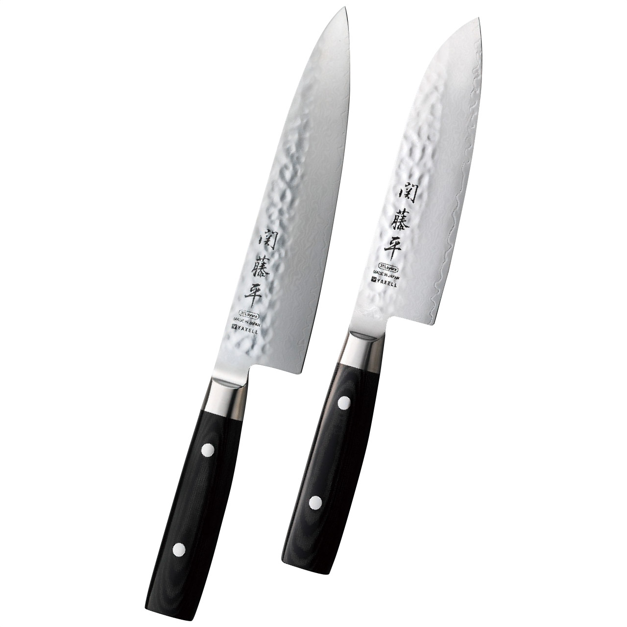 関藤平 ダマスカス鋼包丁2本セット キッチンツール 調理器具 (#1140-087)