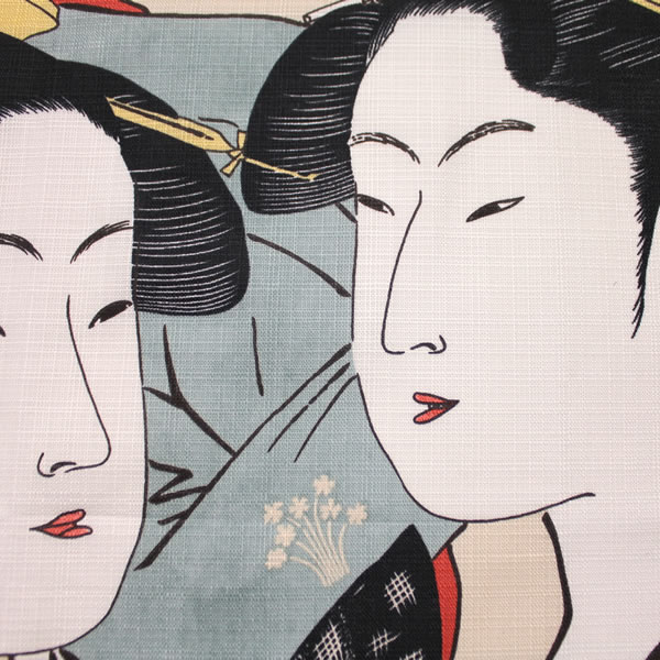 喜多川歌麿 複製名画 寛政の三美人 額装 浮世絵【ポイント5