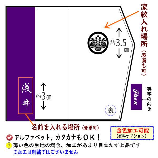 家紋入り 名前入り 金封ふくさ 桜 小紋 縮緬 慶弔両用 全4色 袱紗 ふくさ 金色可 家紋 ネーム 結婚式 冠婚葬祭 記念品 長寿記念 内祝 卒業記念品 返礼品｜someoritanbou｜15