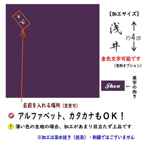 名前入り 手ふくさ 慶弔両用 極上 絹100％ 正絹うずら縮緬 無地 45cm 全5色 小風呂敷 ふくさ 袱紗 ネーム 日本製 結婚式 記念品 プレゼント 内祝 むす美｜someoritanbou｜13