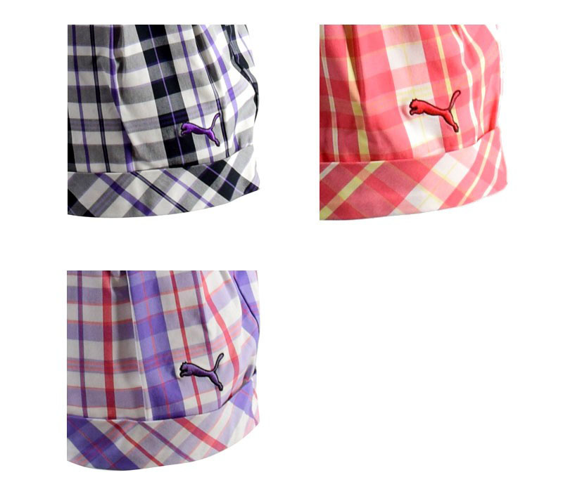 最終sale Puma プーマ チェックショーツ 国内送料無料 ショートパンツ ゴルフ 返品交換不可 春夏ウエア レディース