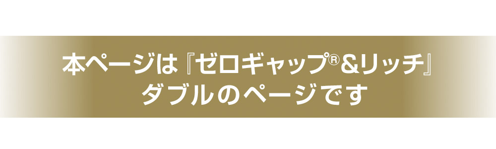 本ページはゼロギャップ&リッチ ダブル