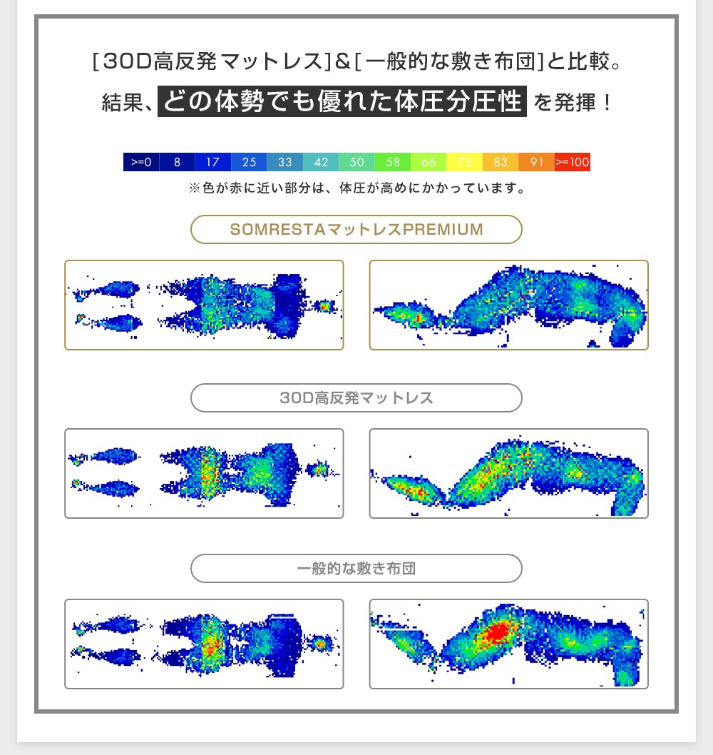 体圧分散グラフ
