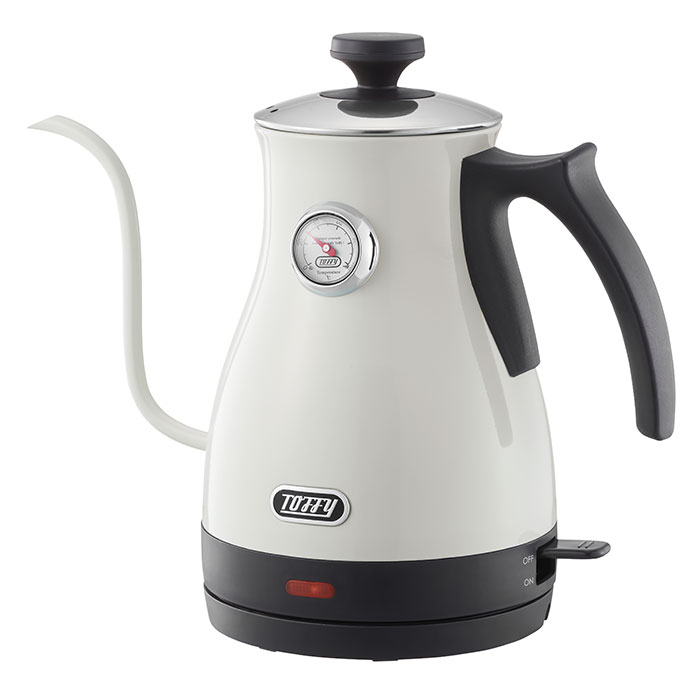 Toffy トフィー 温度計付き電気ケトル kettle / K-KT3-AW K-KT3-PA K-KT3-RB 送料無料 1.0L 空焚き防止機能 コーヒー ドリップ｜somurie｜02