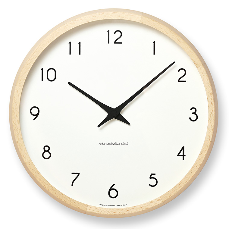 掛け時計 電波時計 タカタレムノス Lemnos レムノス Campagne カンパーニュ 送料無料 / シンプル ナチュラル 木製 木枠 北欧  おしゃれ リビング 壁時計