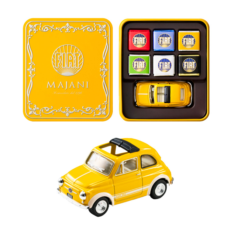 チョコレート 送料無料 FIAT フィアット チョコレート・ミニカーセット