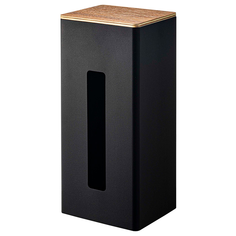 浮月挽物名工　田中光月作　塔　高さ約53.5cm　ガラスケース　V　R4231B tower 山崎実業 RIN 両面ティッシュケース縦型 リン インテリア 公式