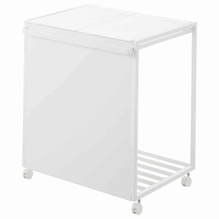 未使用品【tower 】ごみ箱 45L 蓋付き 目隠し　白 tower 山崎実業 蓋付き目隠し分別ダストワゴン タワー ゴミ箱 公式 45L