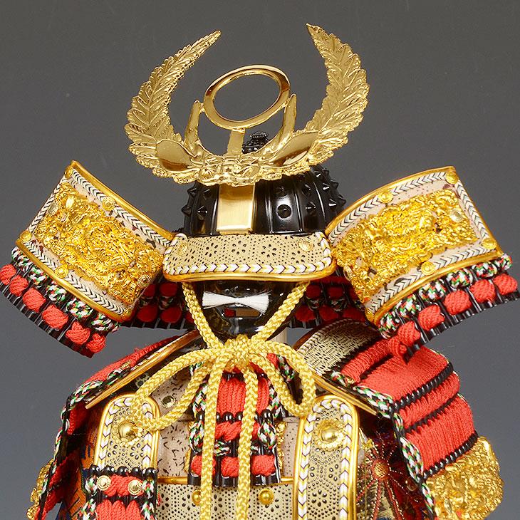 徳川家の金属製鐘型置物 赤い紐付き 約23cm レビュー特典木札・お手入れセット付・送料無料)五月人形 ケース入り