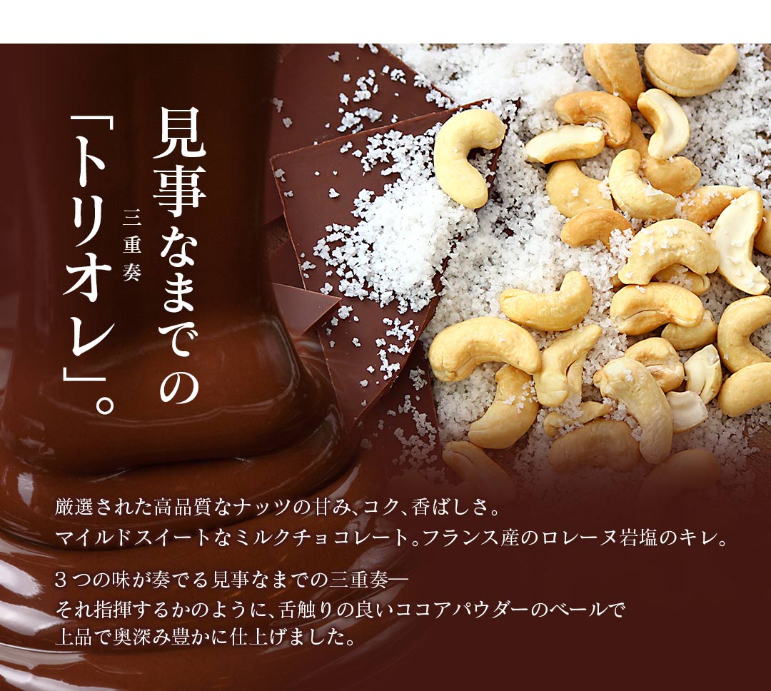 カシューナッツ塩ショコラ