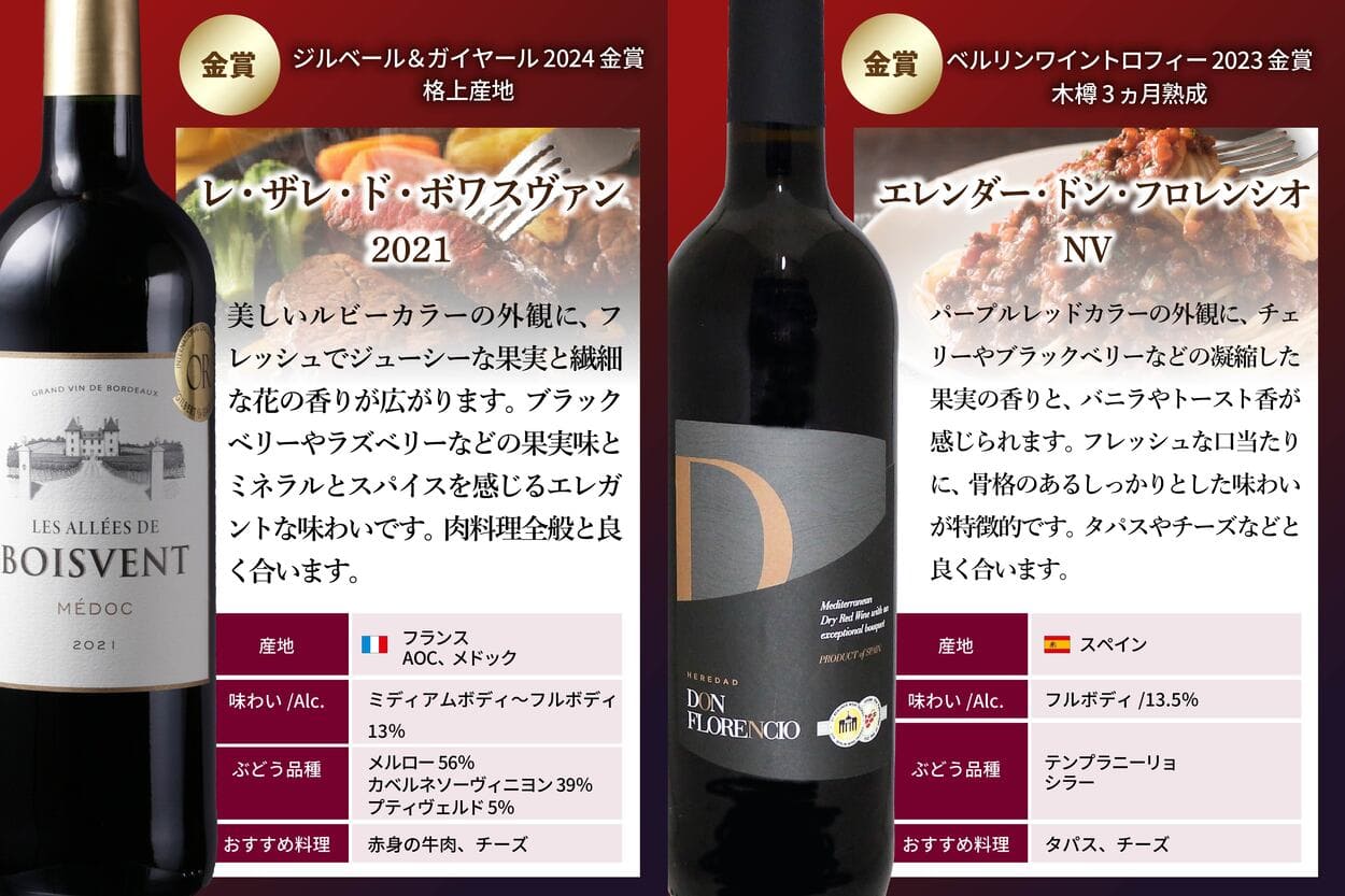 ワインセット（ワインセット本数：12本）｜ワイン｜ドリンク、水、お酒