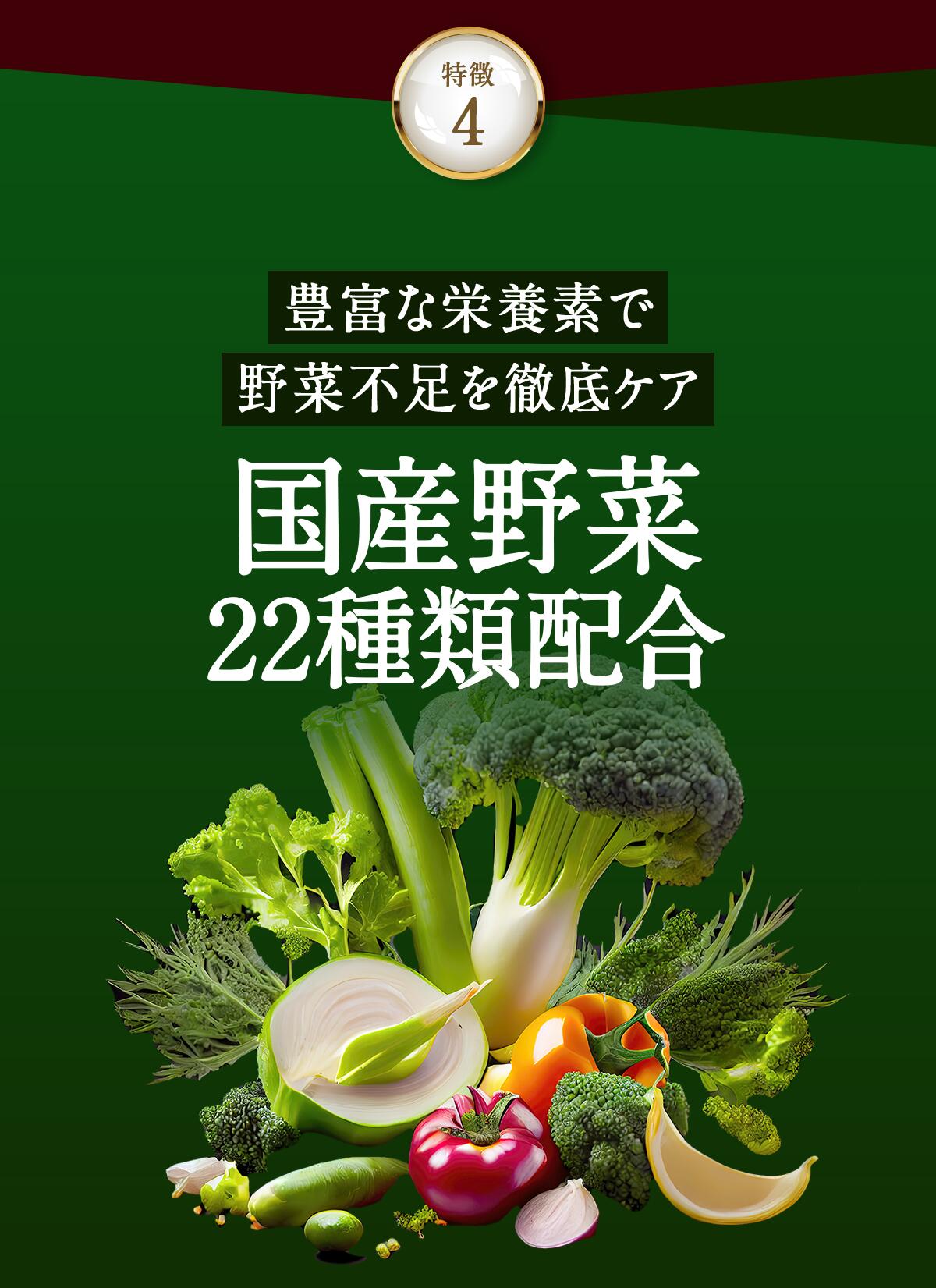 国産野菜22種類配合