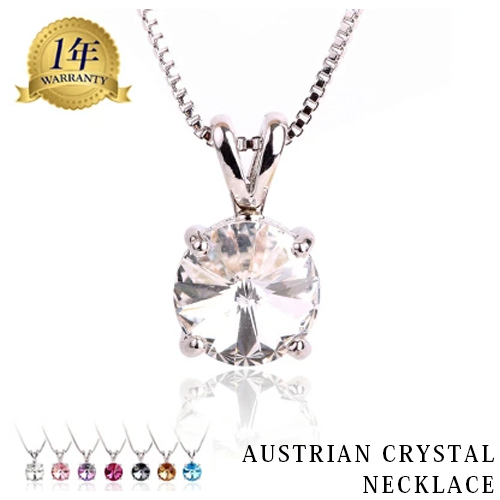 ネックレス オーストリア産 クリスタル rose rosa レディース シンプル