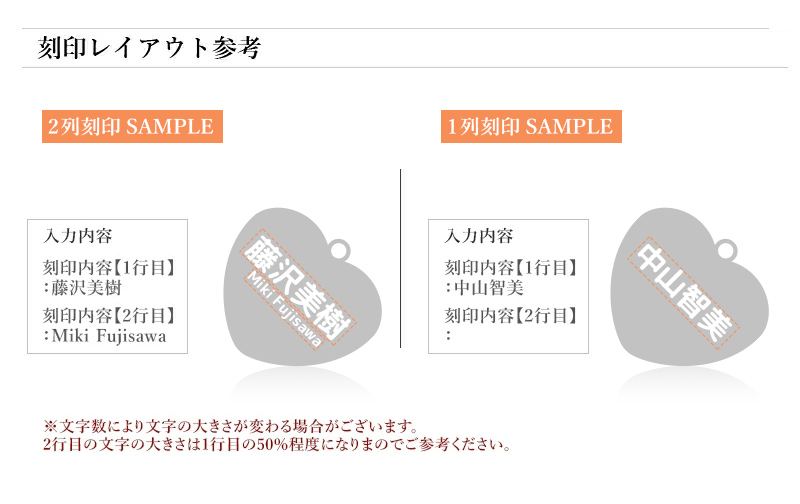 名入れ プレゼント ハート型ネームタグ 名入れ無料 ネーム