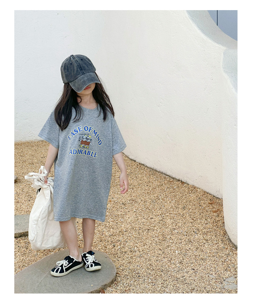 ワンピース 子供服 キッズ 膝丈 半袖 夏 Tシャツ ワンピ キャラクター