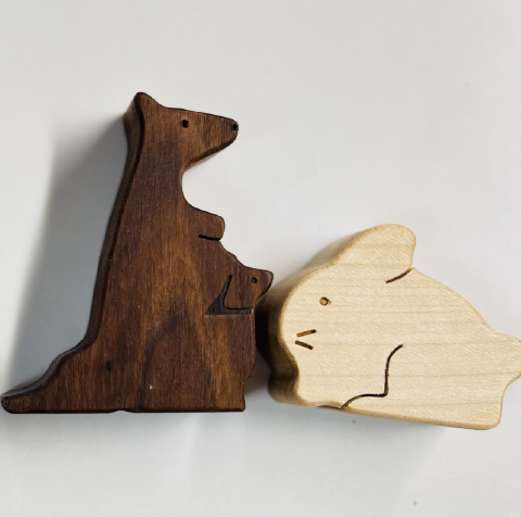 伝える 選べる プチギフト 木の動物人形 メッセージードつき 入園 入学 御祝 誕生日 お礼 プレゼント 木製 木のおもちゃ 動物 スプソリ | Soopsori | 14