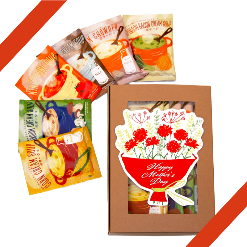 母の日ギフト ママン 1min kitchen スープセット 乾燥スープ 24個入り ささっと作れる簡単スープ 母の日 お祝い お返し 内祝 手土産 帰省 おみやげ |  | 04