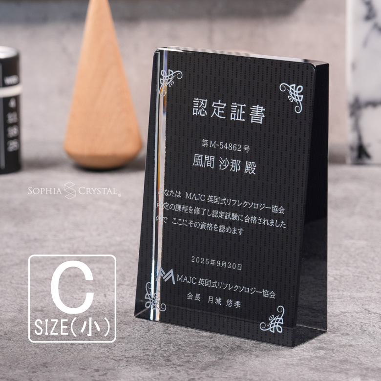 ブラックビューティー 表彰盾 DP-17C-bb(小) クリスタル 黒 楯 名入れ 記念品 表彰状 卒業 退職祝い 周年記念 創立記念 ゴルフ スポーツ ギフト DPB-17