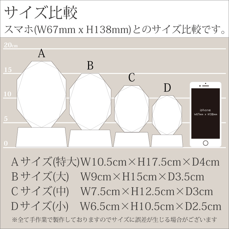 トロフィー ホワイトガラス WCR-41D(小) 表彰 名入れ プレゼント 優勝 ゴルフ コンペ ホールインワン 記念品 プレゼント ギフト おしゃれ｜sophia-crystal｜06