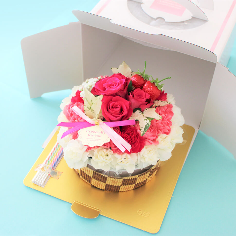 サプライズ演出なら★フラワーケーキで!!