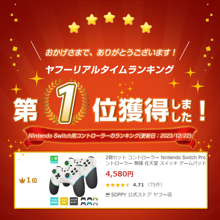 最大2000円OFF】2個セット コントローラー Nintendo Switch Pro 