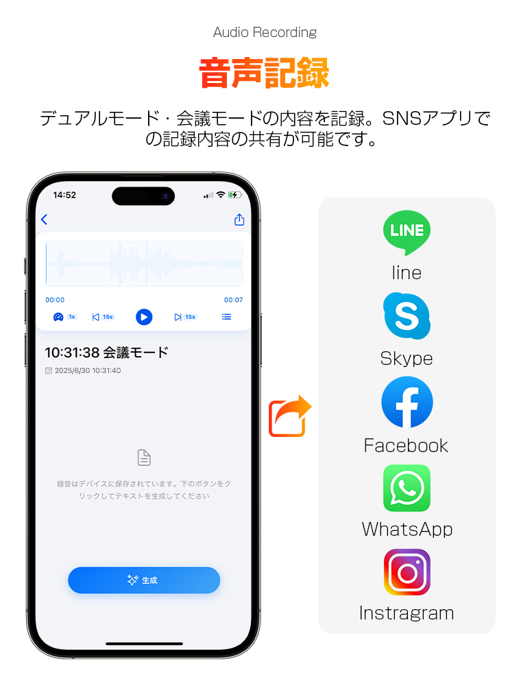 AI翻訳イヤホン