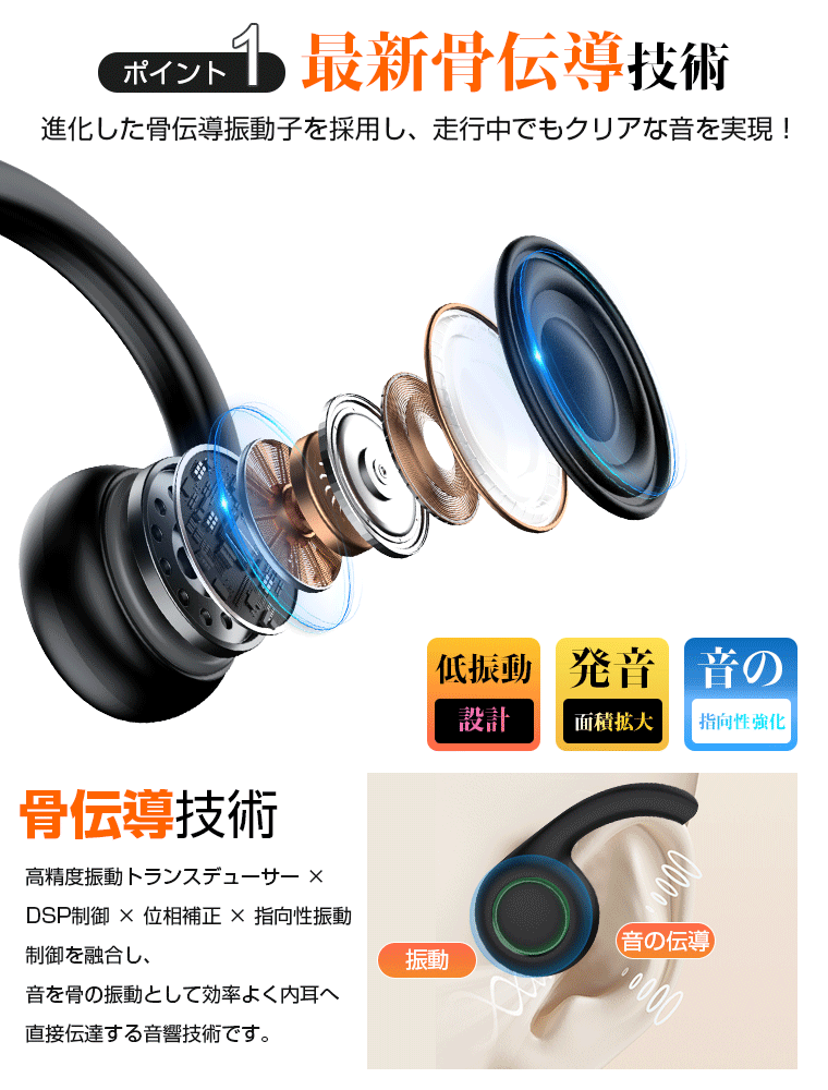 イヤホン Bluetooth5.0