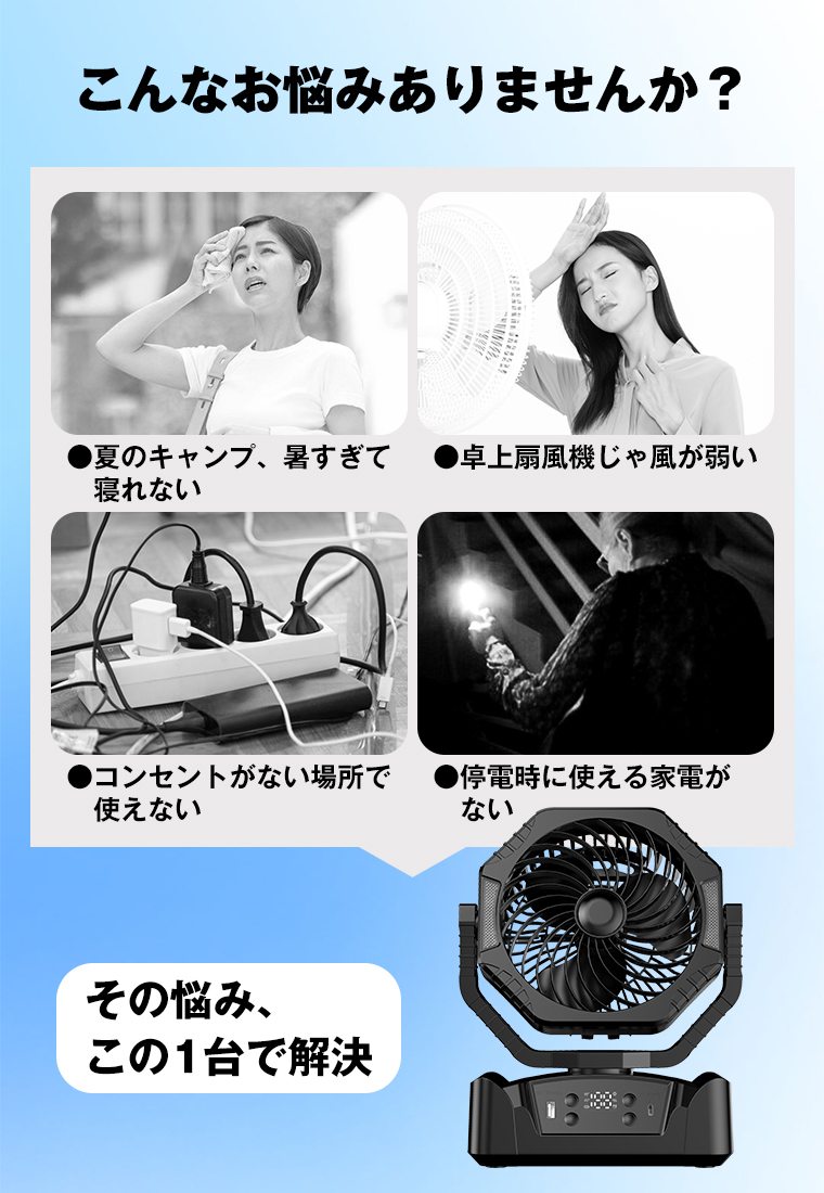 ミニ扇風機 静音