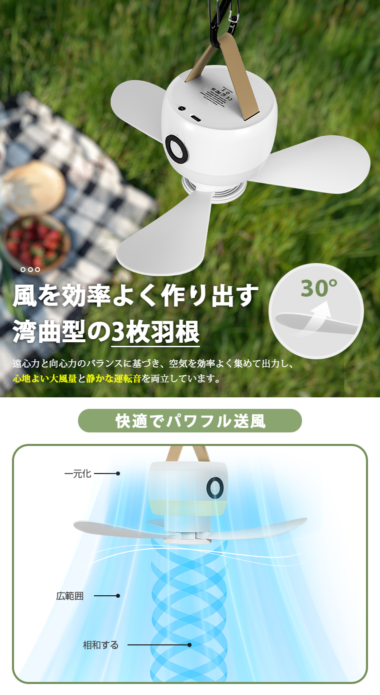 USB 小型 扇風機