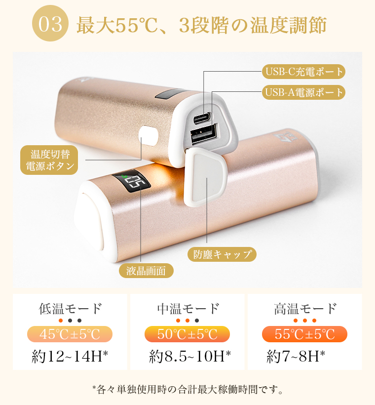 充電式カイロ