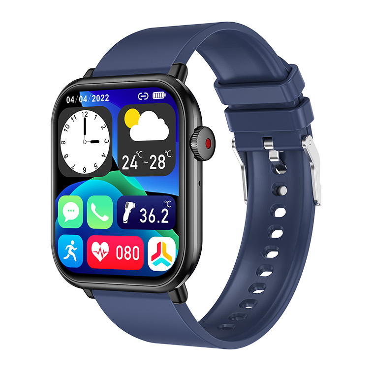スマートウォッチ 通話 スマートブレスレット 腕時計 メンズ レディース IP67防水 歩数 血中酸素 心拍計 体温 1.96大画面 iphone15  Android 音楽再生 健康管理