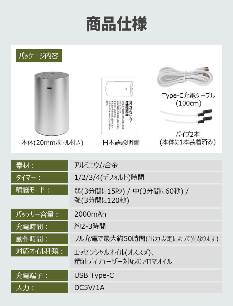 アロマディフューザー