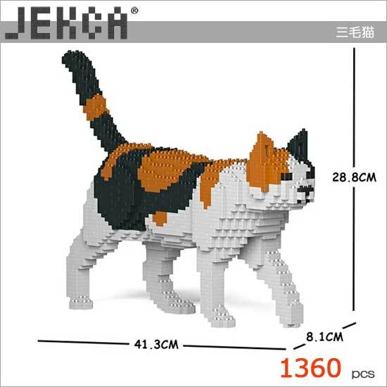 無料ラッピングサービス有り】 JEKCA ジェッカブロック 三毛猫 11S-M01